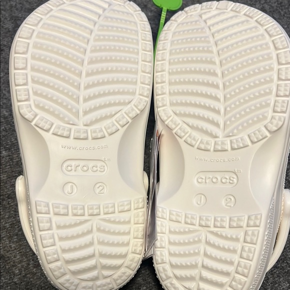 Kids White Crocs Shoes - Picture 2 of 3